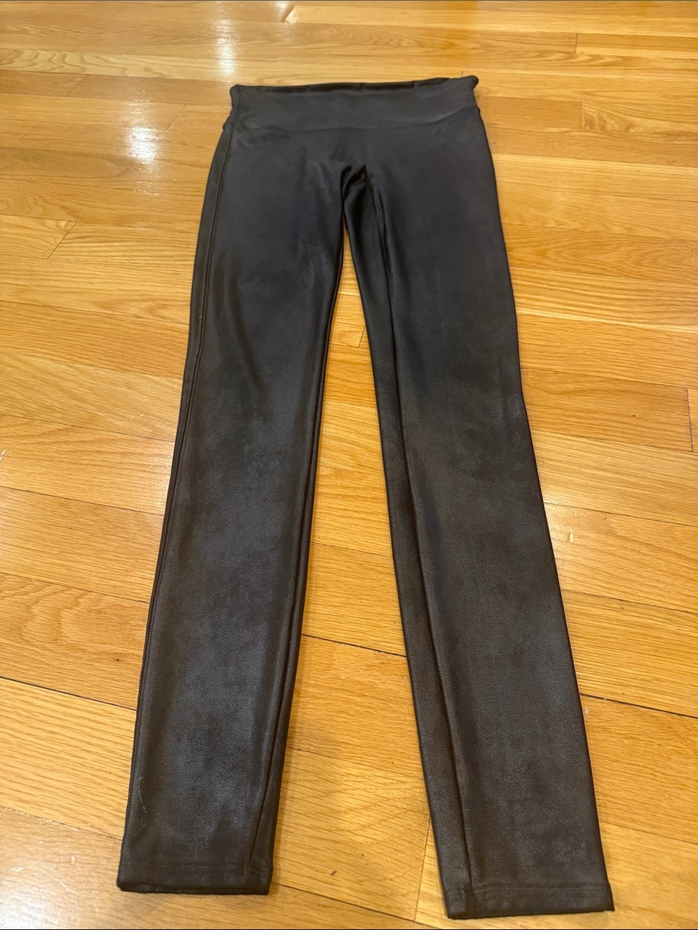 Spanx  faux leather legging size large tall.